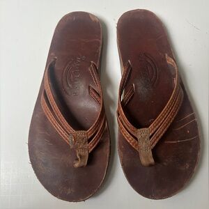 Rainbow Women’s Leather Sandals Small 5.5-6.5